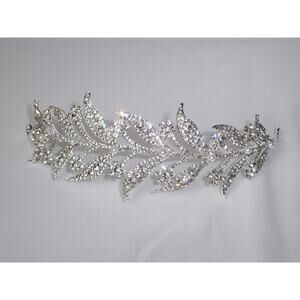 Rhinestone tiara crown, wedding bridal prom princess birthday rhinestone tiara